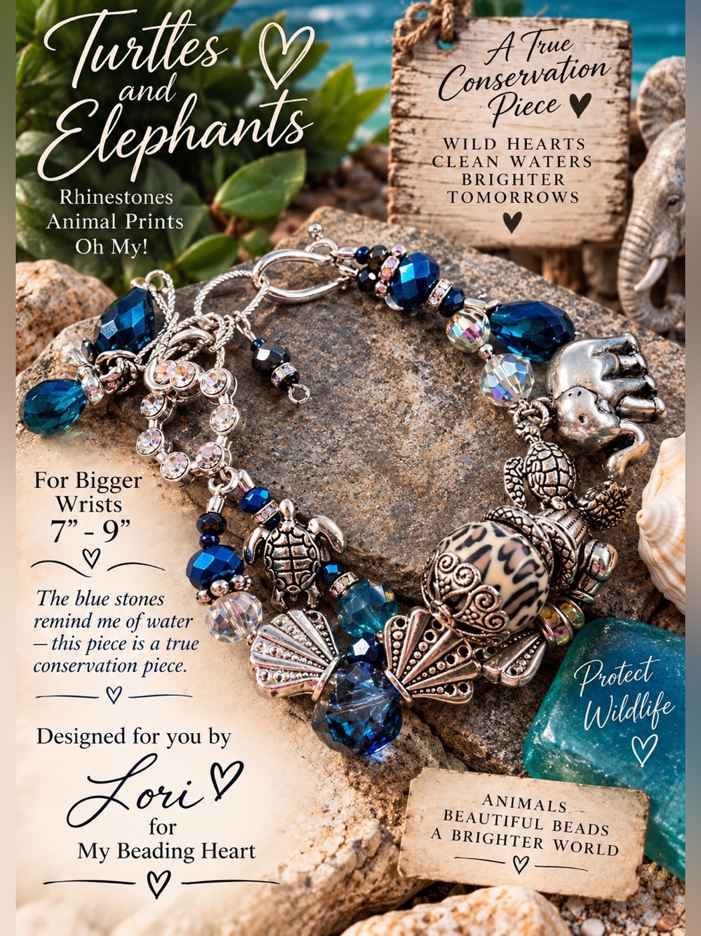 Wrist Artisan This is my Specialty.  Animal print 🐆 turtles 🐢 elephants 🐘 NWT